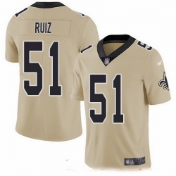 Nike Saints 51 Cesar Ruiz Gold Men Stitched NFL Limited Inverted Legend Jersey Nike Saints 51 Cesar Ruiz Gold Men Stitched NFL Limited Inverted Legend Jersey