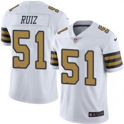 Nike Saints 51 Cesar Ruiz White Men Stitched NFL Limited Rush Jersey Nike Saints 51 Cesar Ruiz White Men Stitched NFL Limited Rush Jersey