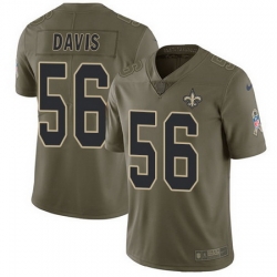 Nike Saints #56 DeMario Davis Olive Mens Stitched NFL Limited 2017 Salute To Service Jersey Nike Saints #56 DeMario Davis Olive Mens Stitched NFL Limited 2017 Salute To Service Jersey