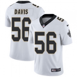 Nike Saints #56 DeMario Davis White Mens Stitched NFL Vapor Untouchable Limited Jersey Nike Saints #56 DeMario Davis White Mens Stitched NFL Vapor Untouchable Limited Jersey