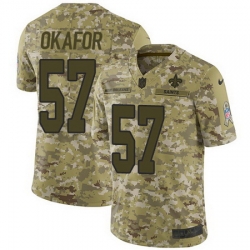 Nike Saints #57 Alex Okafor Camo Mens Stitched NFL Limited 2018 Salute To Service Jersey Nike Saints #57 Alex Okafor Camo Mens Stitched NFL Limited 2018 Salute To Service Jersey