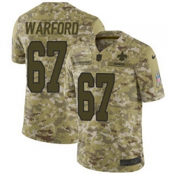 Nike Saints #67 Larry Warford Camo Mens Stitched NFL Limited 2018 Salute To Service Jersey Nike Saints #67 Larry Warford Camo Mens Stitched NFL Limited 2018 Salute To Service Jersey