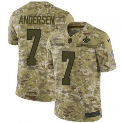 Nike Saints #7 Morten Andersen Camo Mens Stitched NFL Limited 2018 Salute To Service Jersey Nike Saints #7 Morten Andersen Camo Mens Stitched NFL Limited 2018 Salute To Service Jersey