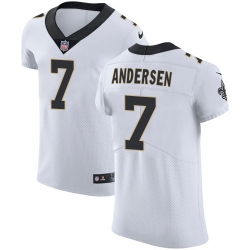 Nike Saints #7 Morten Andersen White Mens Stitched NFL Vapor Untouchable Elite Jersey Nike Saints #7 Morten Andersen White Mens Stitched NFL Vapor Untouchable Elite Jersey