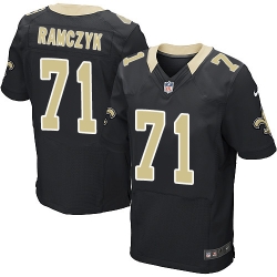Nike Saints #71 Ryan Ramczyk Black Team Color Mens Stitched NFL Elite Jersey Nike Saints #71 Ryan Ramczyk Black Team Color Mens Stitched NFL Elite Jersey