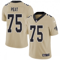 Nike Saints 75 Andrus Peat Gold Men Stitched NFL Limited Inverted Legend Jersey Nike Saints 75 Andrus Peat Gold Men Stitched NFL Limited Inverted Legend Jersey