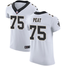 Nike Saints #75 Andrus Peat White Mens Stitched NFL Vapor Untouchable Elite Jersey Nike Saints #75 Andrus Peat White Mens Stitched NFL Vapor Untouchable Elite Jersey