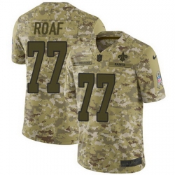 Nike Saints #77 Willie Roaf Camo Mens Stitched NFL Limited 2018 Salute To Service Jersey Nike Saints #77 Willie Roaf Camo Mens Stitched NFL Limited 2018 Salute To Service Jersey