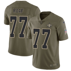 Nike Saints #77 Willie Roaf Olive Mens Stitched NFL Limited 2017 Salute To Service Jersey Nike Saints #77 Willie Roaf Olive Mens Stitched NFL Limited 2017 Salute To Service Jersey