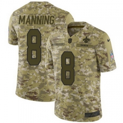 Nike Saints #8 Archie Manning Camo Mens Stitched NFL Limited 2018 Salute To Service Jersey Nike Saints #8 Archie Manning Camo Mens Stitched NFL Limited 2018 Salute To Service Jersey