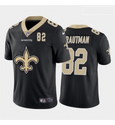 Nike Saints 82 Adam Trautman Black Team Big Logo Number Vapor Untouchable Limited Jersey