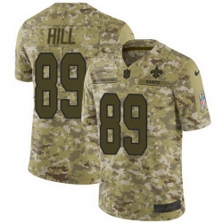 Nike Saints #89 Josh Hill Camo Mens Stitched NFL Limited 2018 Salute To Service Jersey Nike Saints #89 Josh Hill Camo Mens Stitched NFL Limited 2018 Salute To Service Jersey
