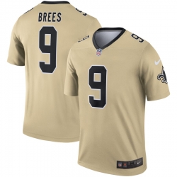 Nike Saints 9 Drew Brees Cream Inverted Legend Jersey Nike Saints 9 Drew Brees Cream Inverted Legend Jersey