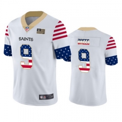Nike Saints 9 Drew Brees White USA Flag Fashion Limited Jersey Nike Saints 9 Drew Brees White USA Flag Fashion Limited Jersey