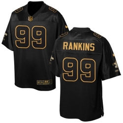 Nike Saints #99 Sheldon Rankins Black Mens Stitched NFL Elite Pro Line Gold Collection Jersey Nike Saints #99 Sheldon Rankins Black Mens Stitched NFL Elite Pro Line Gold Collection Jersey