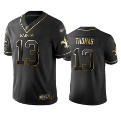Saints 13 Michael Thomas Black Men Stitched Football Limited Golden Edition Jersey Saints 13 Michael Thomas Black Men Stitched Football Limited Golden Edition Jersey