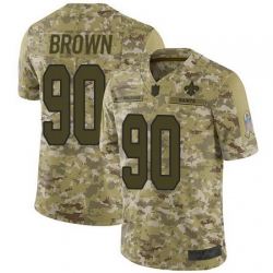 Saints #90 Malcom Brown Camo Men Stitched Football Limited 2018 Salute To Service Jersey Saints #90 Malcom Brown Camo Men Stitched Football Limited 2018 Salute To Service Jersey