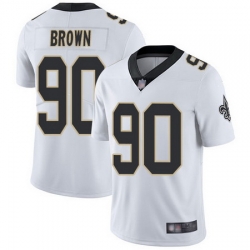 Saints #90 Malcom Brown White Men Stitched Football Vapor Untouchable Limited Jersey Saints #90 Malcom Brown White Men Stitched Football Vapor Untouchable Limited Jersey