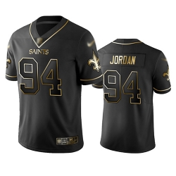 Saints 94 Cameron Jordan Black Men Stitched Football Limited Golden Edition Jersey Saints 94 Cameron Jordan Black Men Stitched Football Limited Golden Edition Jersey