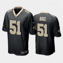 men cesar ruiz new orleans saints black game jersey  men cesar ruiz new orleans saints black game jersey
