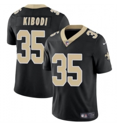 Youth New Orleans Saints 35 Jacob Kibodi Black Vapor Limited Stitched Football Jersey