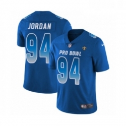 Youth Nike New Orleans Saints 94 Cameron Jordan Limited Royal Blue NFC 2019 Pro Bowl NFL Jersey