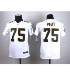 nike youth nfl jerseys new orleans saints 75 peat white[nike]