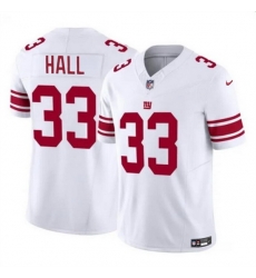 Men New York Giants 33 Hassan Hall White 2023 F U S E  Vapor Untouchable Limited Stitched Jersey