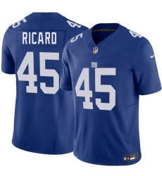 Men New York Giants  45 Patrick Ricard Blue 2026 F U S E  Vapor Untouchable Limited Stitched Jersey