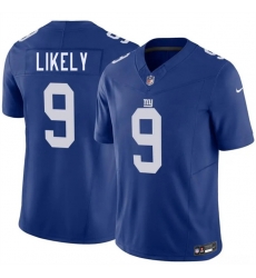 Men New York Giants  9 Isaiah Likely Blue 2026 F U S E  Vapor Untouchable Limited Stitched Jersey