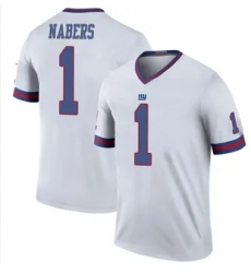 Men's New York Giants #1 Malik Nabers Nike Color Rush Stitched Jersey