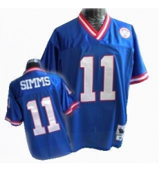 New York Giants 11 SIMMS Blue mitchellandness