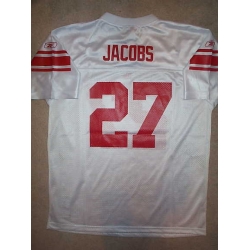 Reebok Brand New York Giants #27 Brandon Jacobs White Limited Stitched NFL Jersey