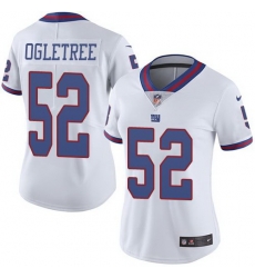 Nike Giants 52 Alec Ogletree White Women Color Rush Limited Jersey