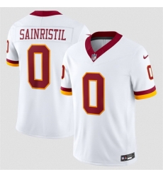 Men Washington Commanders  0 Mike Sainristil White 2026 F U S E  Vapor Limited Stitched Football Jersey