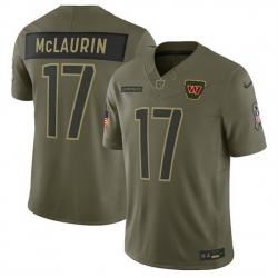 Men Washington Commanders 17 Terry McLaurin Olive 2025 Salute to Service Limited Stitched Football Jersey Men Washington Commanders 17 Terry McLaurin Olive 2025 Salute to Service Limited Stitched Football Jersey