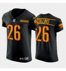 Men Washington Commanders 26 Landon Collins Black Elite Stitched jersey