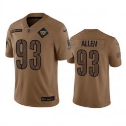 Men Washington Commanders 93 Jonathan Allen 2023 Brown Salute To Service Limited Stitched Football Jersey