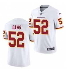 Men Washington Football Team 52 Jamin Davis White Vapor Untouchable Limited Stitched Jersey