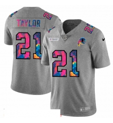 Men Washington Redskins 21 Sean Taylor Men Nike Multi Color 2020 NFL Crucial Catch NFL Jersey Greyheather