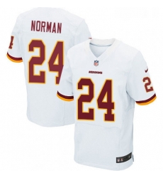 Mens Nike Washington Redskins 24 Josh Norman Elite White NFL Jersey