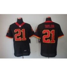 Nike Washington Redskins 21 Fred Taylor Black Elite NFL Jersey