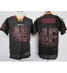 Nike Washington Redskins 46 Alfred Morris Black Elite Lights Out NFL Jersey