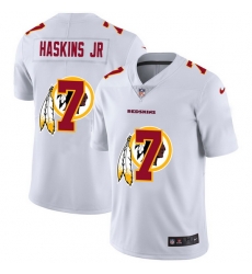 Washington Redskins 7 Dwayne Haskins Jr White Men Nike Team Logo Dual Overlap Limited NFL Jersey