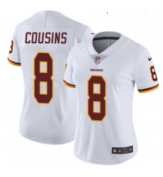 Womens Nike Washington Redskins 8 Kirk Cousins Elite White NFL Jersey