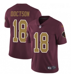 Youth Nike Washington Redskins 18 Josh Doctson Elite Burgundy RedGold Number Alternate 80TH Anniversary NFL Jersey