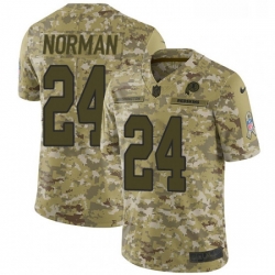 Youth Nike Washington Redskins 24 Josh Norman Limited Camo 2018 Salute to Service NFL Jersey