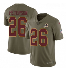 Youth Nike Washington Redskins 26 Adrian Peterson Limited Olive 2017 Salute to Service NFL Jersey