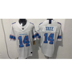 Men Tennessee Titans  14 Carnell Tate White 2026 F U S E  Vapor Limited Stitched Football Jersey