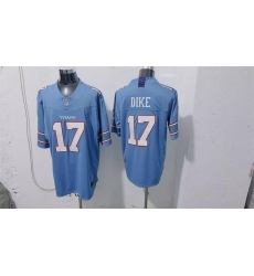Men Tennessee Titans  17 Chimere Dike Light Blue 2026 F U S E  Vapor Limited Stitched Football Jersey